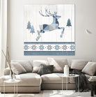 Nordic Geo Lodge Deer III by Portfolio on GIANT ART - white country look