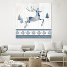 Nordic Geo Lodge Deer III by Portfolio on GIANT ART - white country look
