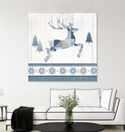 Nordic Geo Lodge Deer III by Portfolio on GIANT ART - white country look