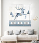Nordic Geo Lodge Deer III by Portfolio on GIANT ART - white country look