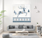 Nordic Geo Lodge Deer III by Portfolio on GIANT ART - white country look