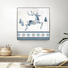 Nordic Geo Lodge Deer III by Portfolio on GIANT ART - white country look