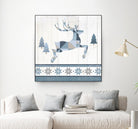 Nordic Geo Lodge Deer III by Portfolio on GIANT ART - white country look