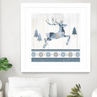Nordic Geo Lodge Deer III by Portfolio on GIANT ART - white country look