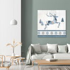Nordic Geo Lodge Deer III by Portfolio on GIANT ART - white country look