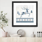 Nordic Geo Lodge Deer III by Portfolio on GIANT ART - white country look