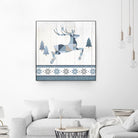 Nordic Geo Lodge Deer III by Portfolio on GIANT ART - white country look