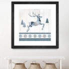 Nordic Geo Lodge Deer III by Portfolio on GIANT ART - white country look
