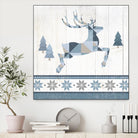 Nordic Geo Lodge Deer III by Portfolio on GIANT ART - white country look
