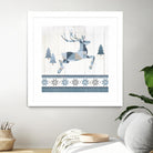 Nordic Geo Lodge Deer III by Portfolio on GIANT ART - white country look