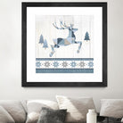 Nordic Geo Lodge Deer III by Portfolio on GIANT ART - white country look