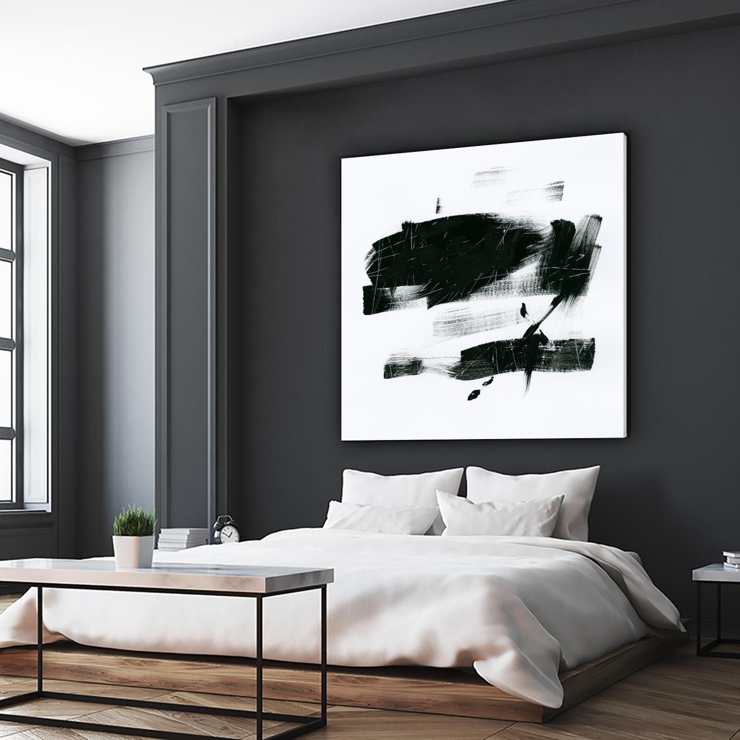 Gold and Black Elements 20 by Mike Schick on GIANT ART - black abstract