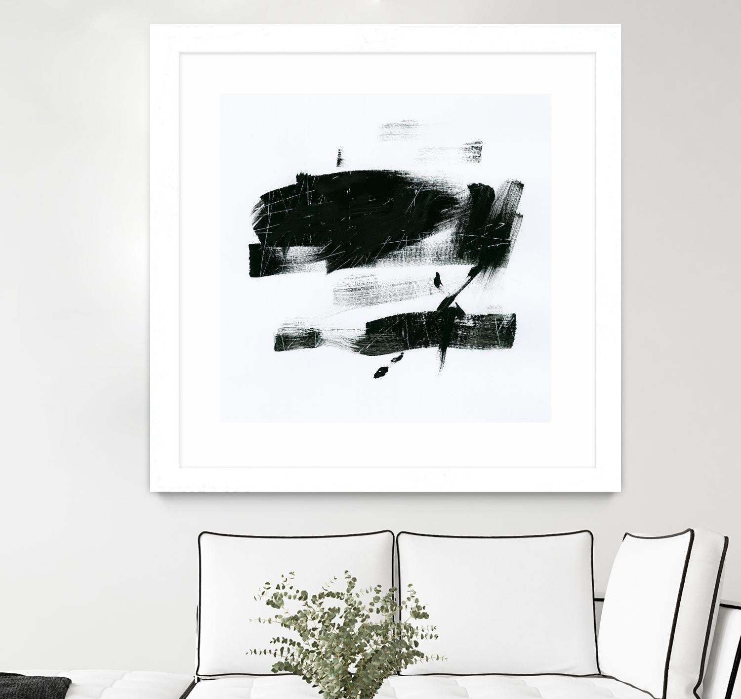 Gold and Black Elements 20 by Mike Schick on GIANT ART - black abstract