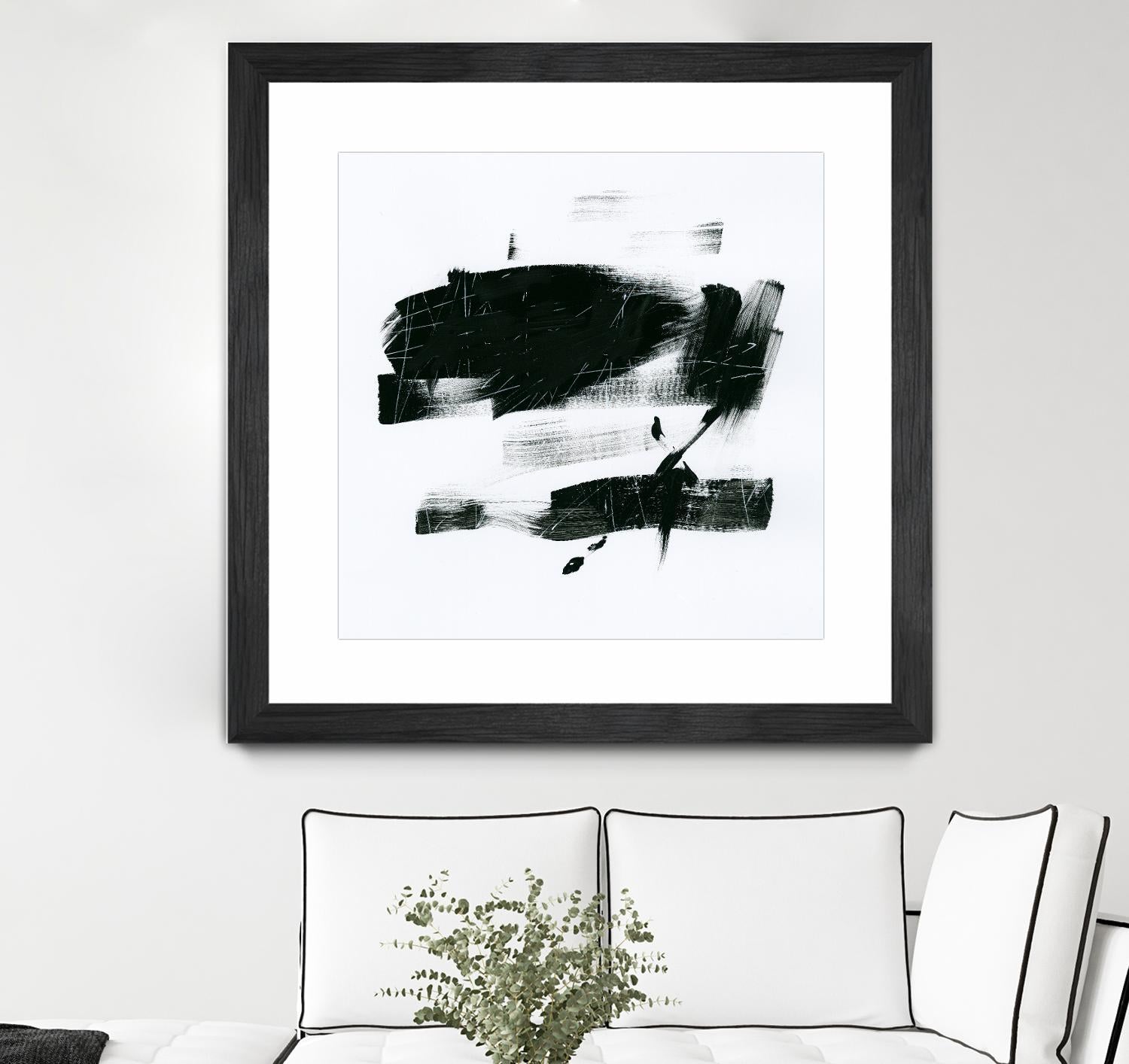 Gold and Black Elements 20 by Mike Schick on GIANT ART - black abstract