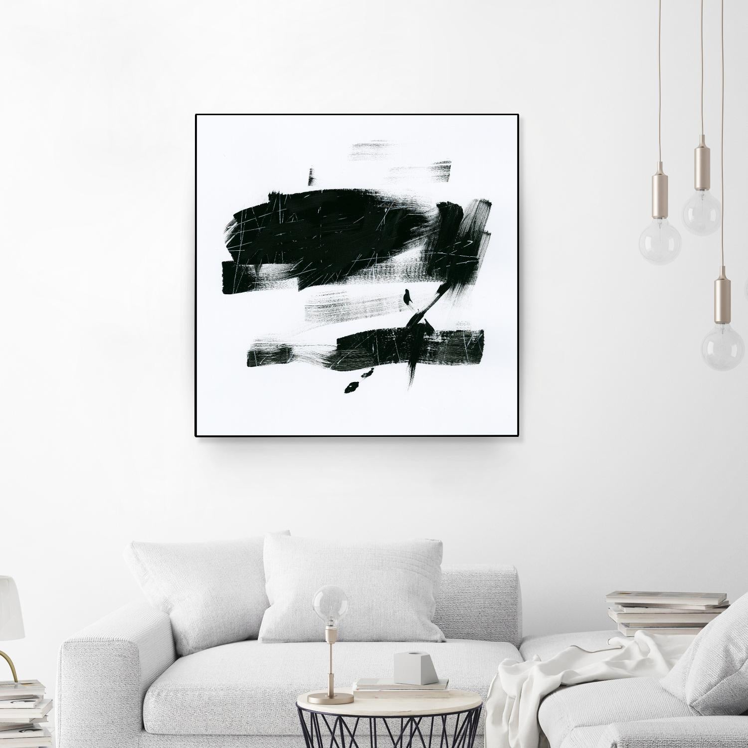 Gold and Black Elements 20 by Mike Schick on GIANT ART - black abstract