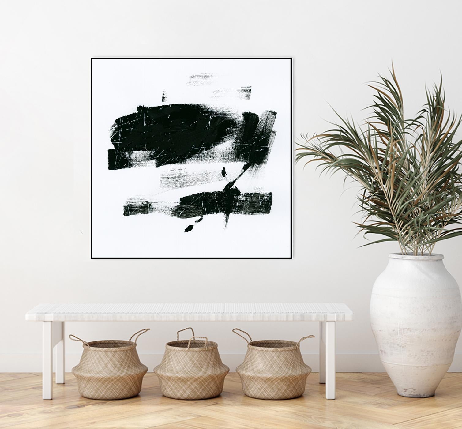 Gold and Black Elements 20 by Mike Schick on GIANT ART - black abstract