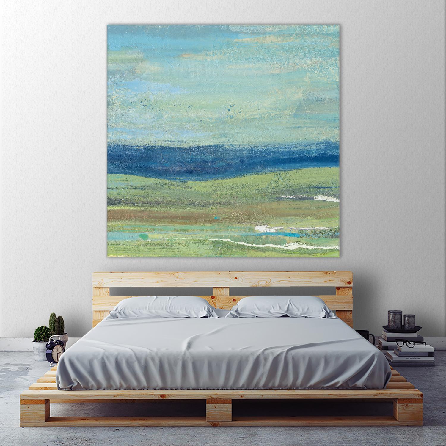 Azure Wave by Albena Hristova on GIANT ART - green sea scene