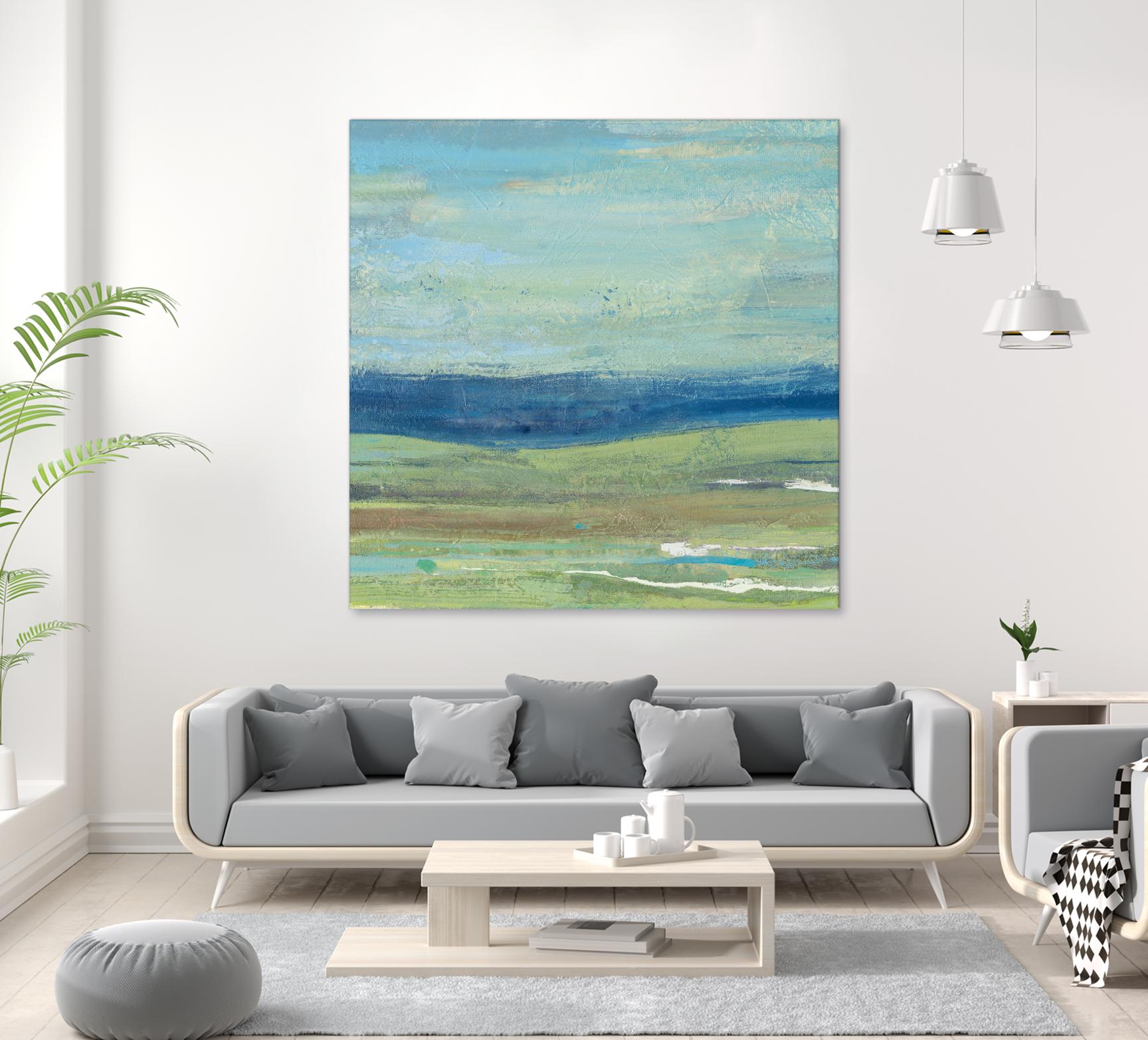 Azure Wave by Albena Hristova on GIANT ART - green sea scene