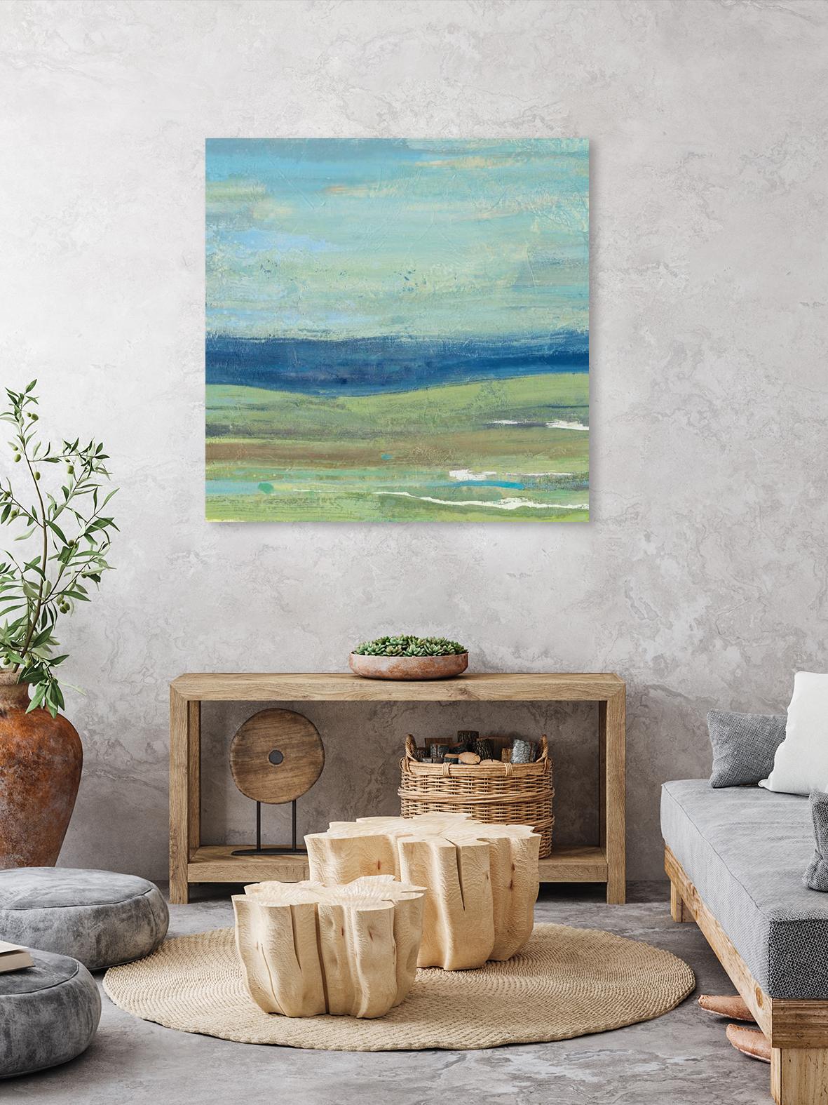 Azure Wave by Albena Hristova on GIANT ART - green sea scene