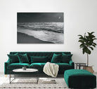 Moonrise Beach Black and White by Sue Schlabach on GIANT ART - white sea scene