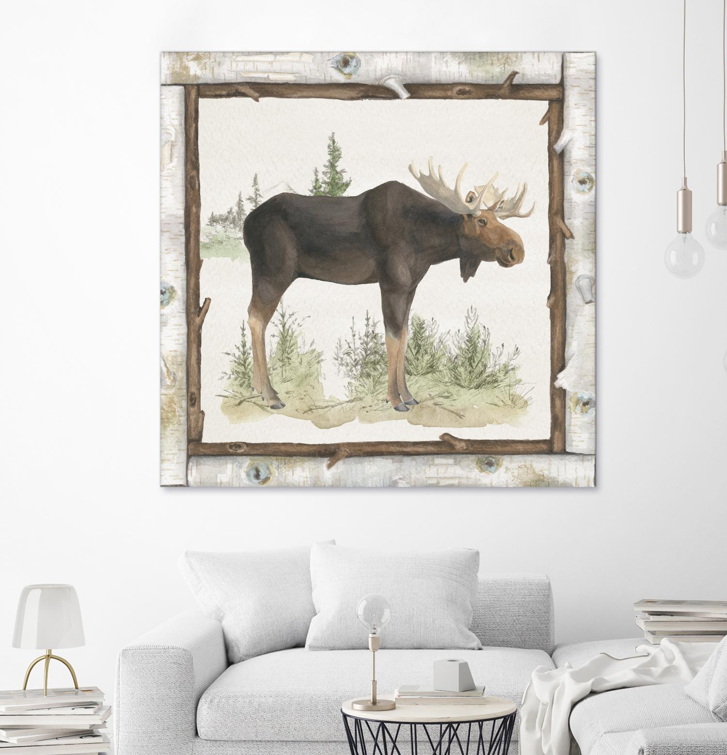 Family Cabin III by Beth Grove on GIANT ART - beige country look