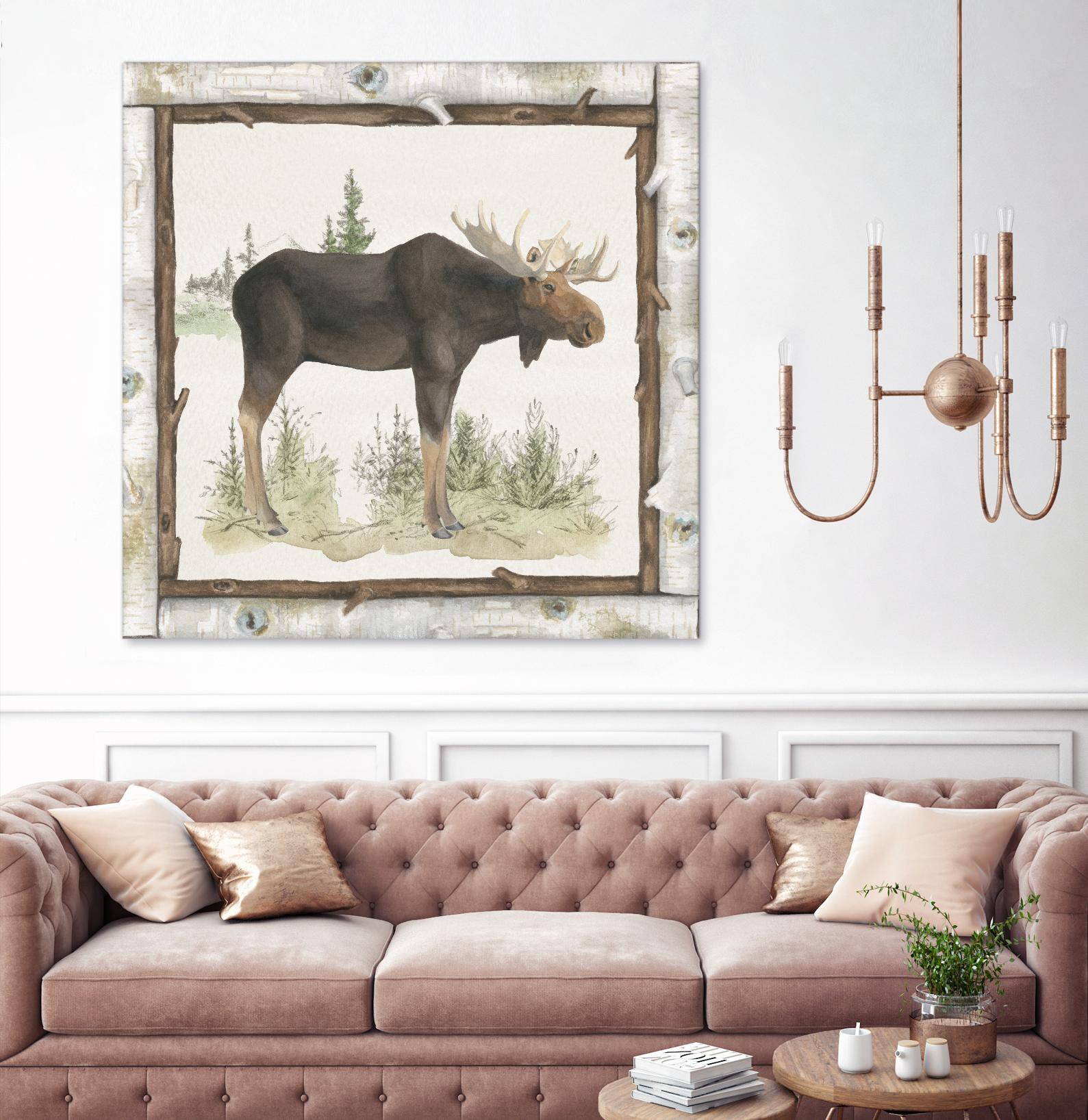 Family Cabin III by Beth Grove on GIANT ART - beige country look