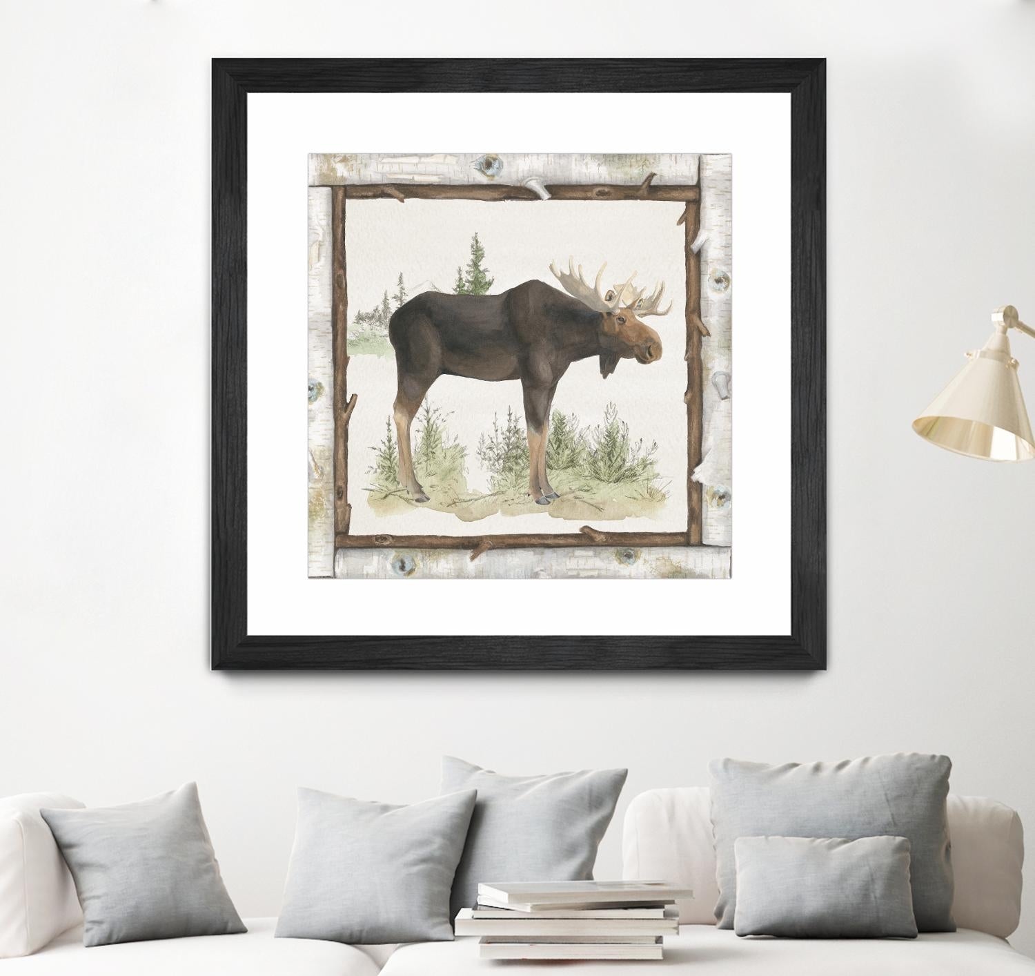 Family Cabin III by Beth Grove on GIANT ART - beige country look