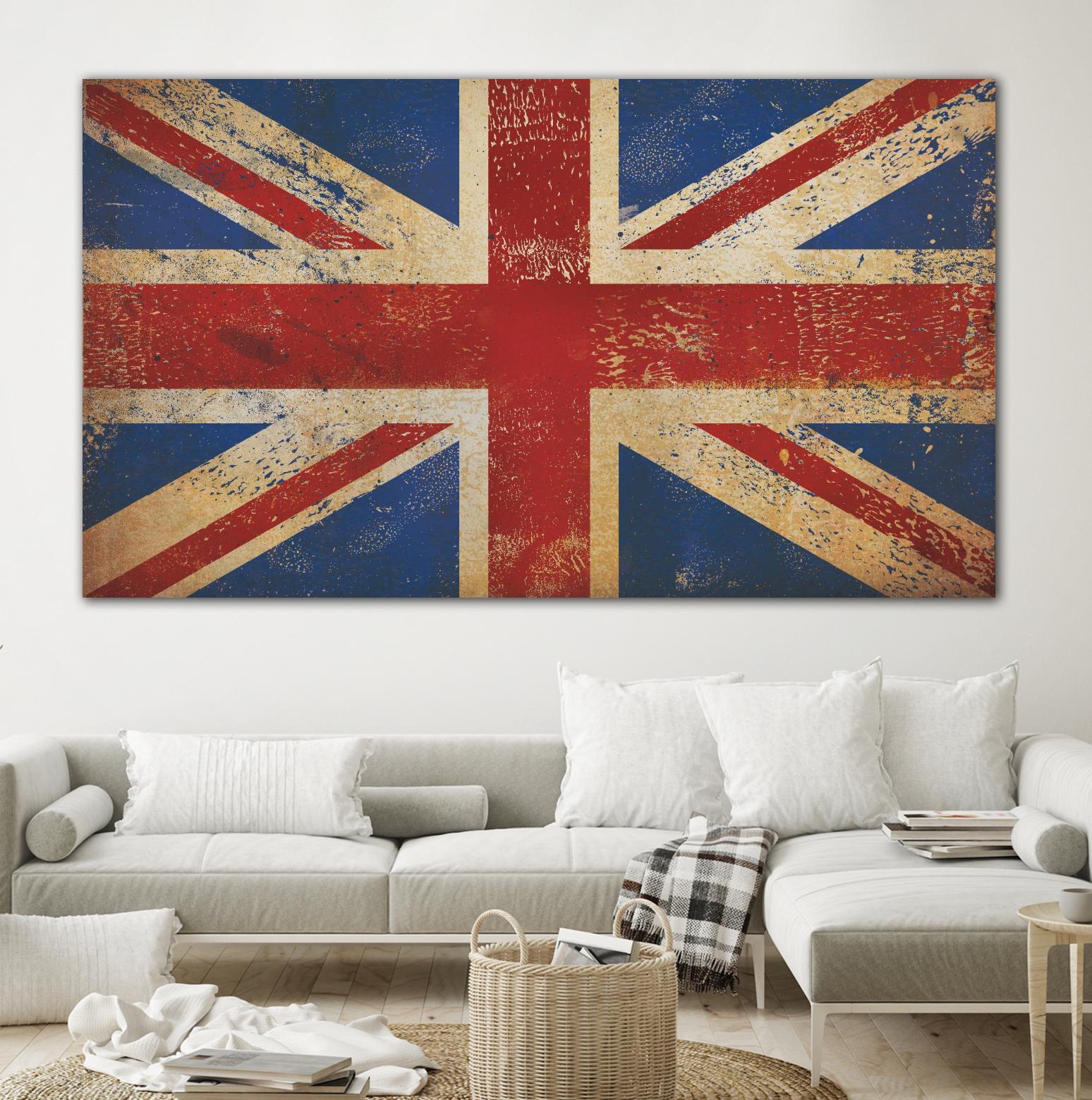 Union Jack by Ryan Fowler on GIANT ART - blue flags