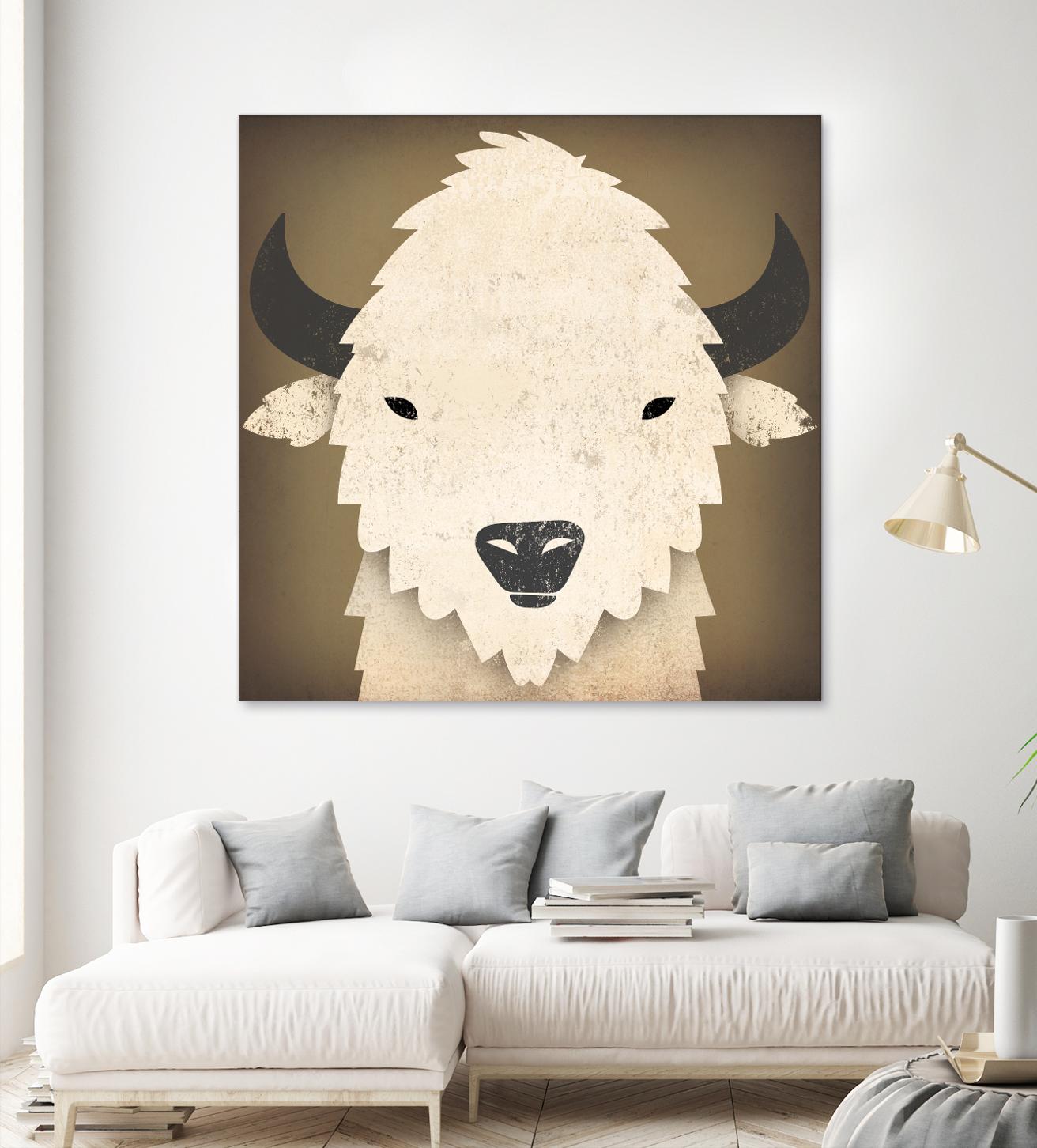 Buffalo I by Ryan Fowler on GIANT ART - brown animals