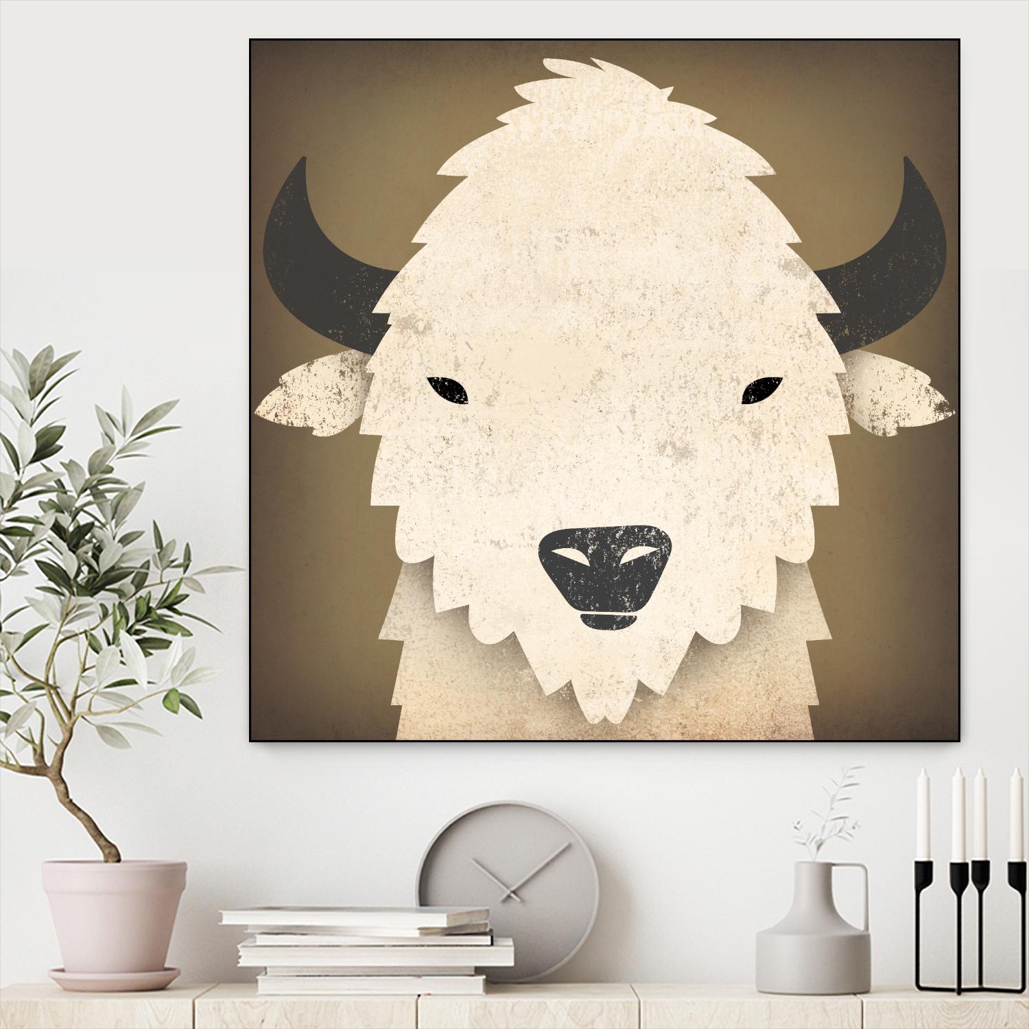 Buffalo I by Ryan Fowler on GIANT ART - brown animals