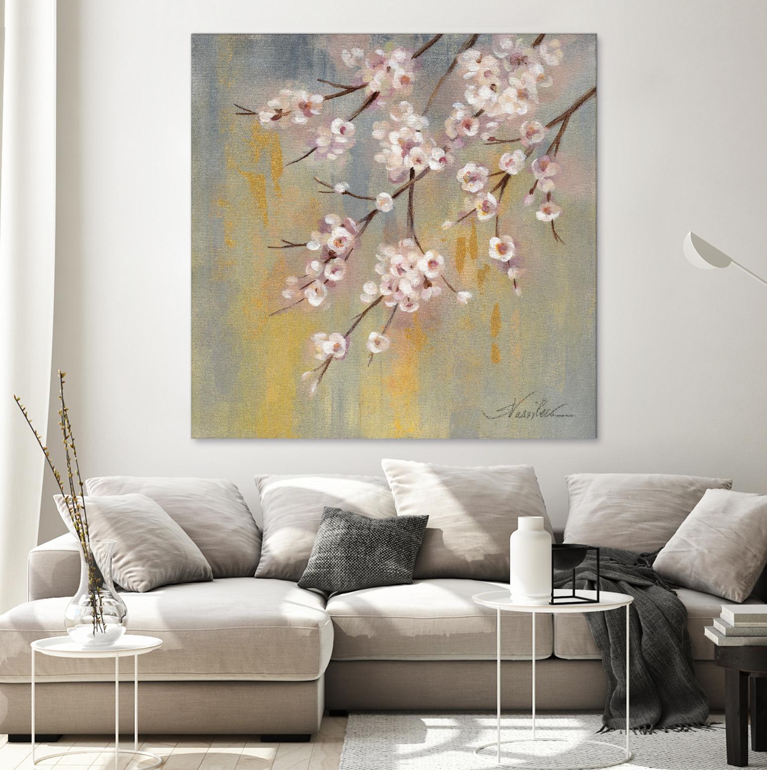 Cherry Cloud I by Silvia Vassileva on GIANT ART - yellow floral