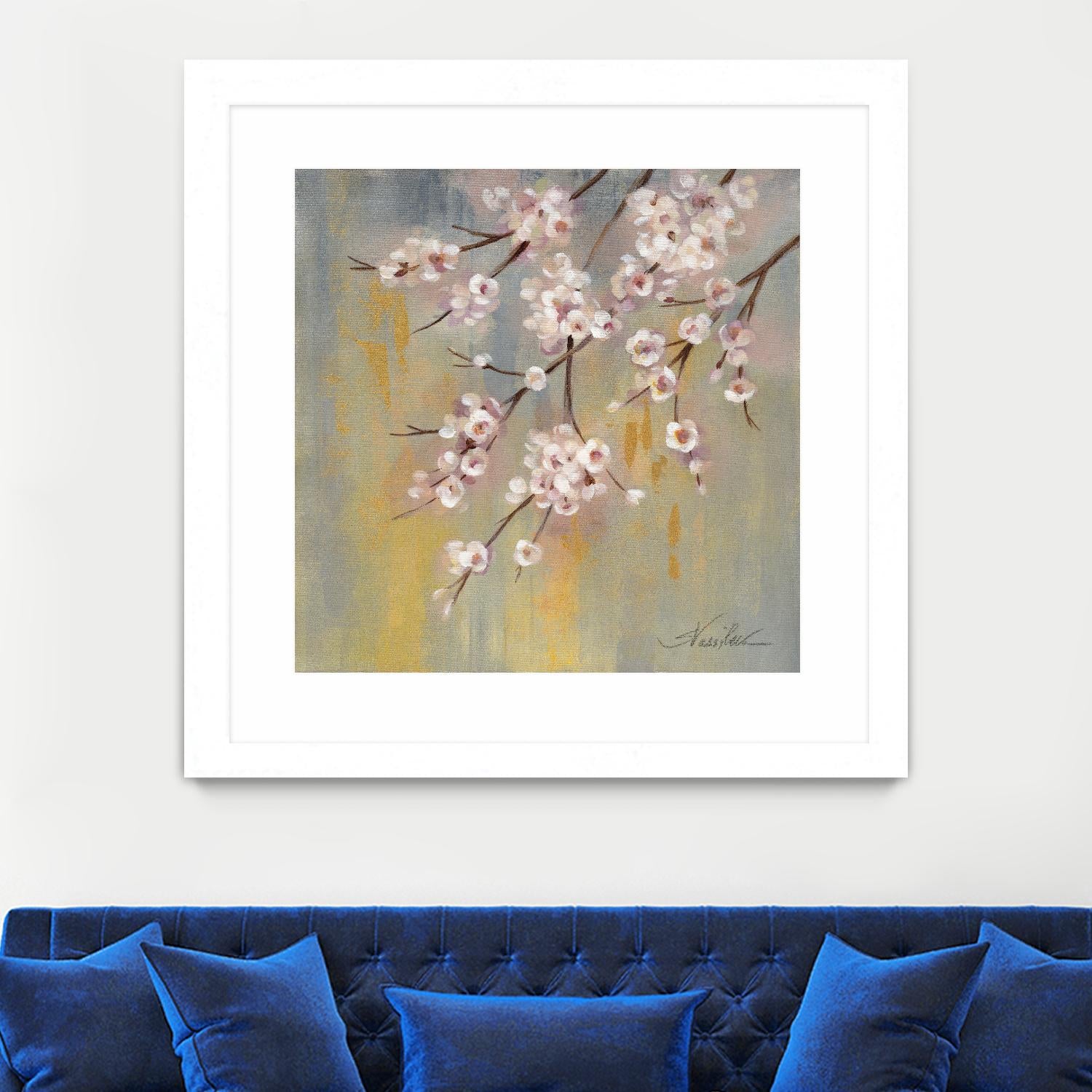 Cherry Cloud I by Silvia Vassileva on GIANT ART - yellow floral