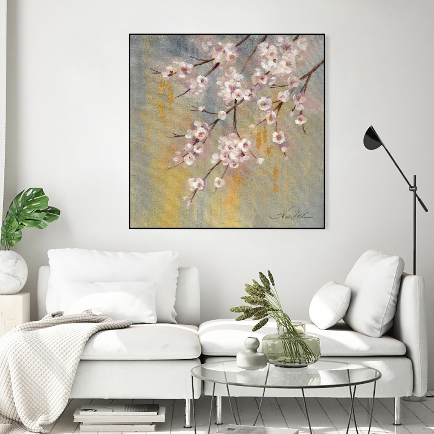 Cherry Cloud I by Silvia Vassileva on GIANT ART - yellow floral