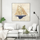 Nautique I by James Wiens on GIANT ART - beige nautical