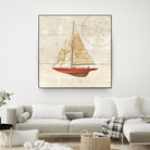 Nautique II by James Wiens on GIANT ART - beige nautical