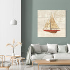 Nautique II by James Wiens on GIANT ART - beige costal canadien