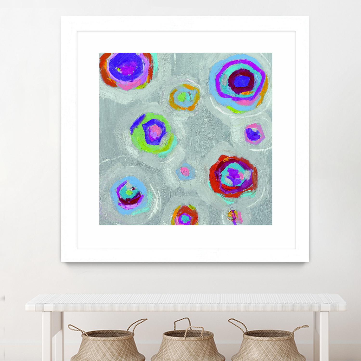 Frolic I Crop by Portfolio on GIANT ART - pink abstract