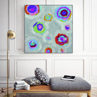Frolic I Crop by Portfolio on GIANT ART - pink abstract