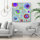 Frolic I Crop by Portfolio on GIANT ART - pink abstract