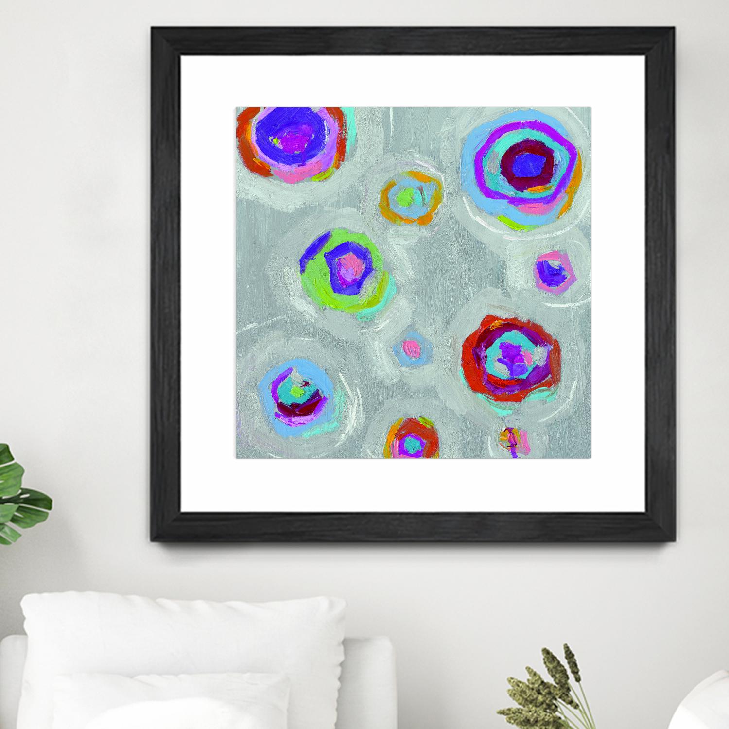 Frolic I Crop by Portfolio on GIANT ART - pink abstract