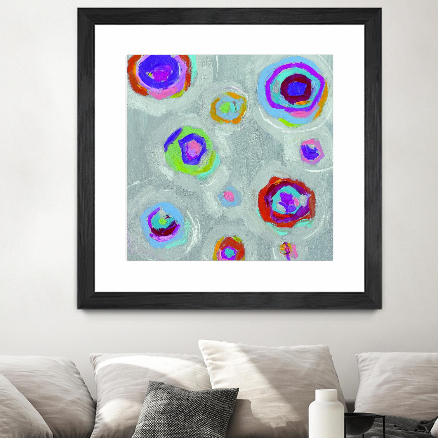 Frolic I Crop by Portfolio on GIANT ART - pink abstract