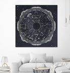 Night Sky Zodiac by Sara Zieve Miller on GIANT ART - grey maps