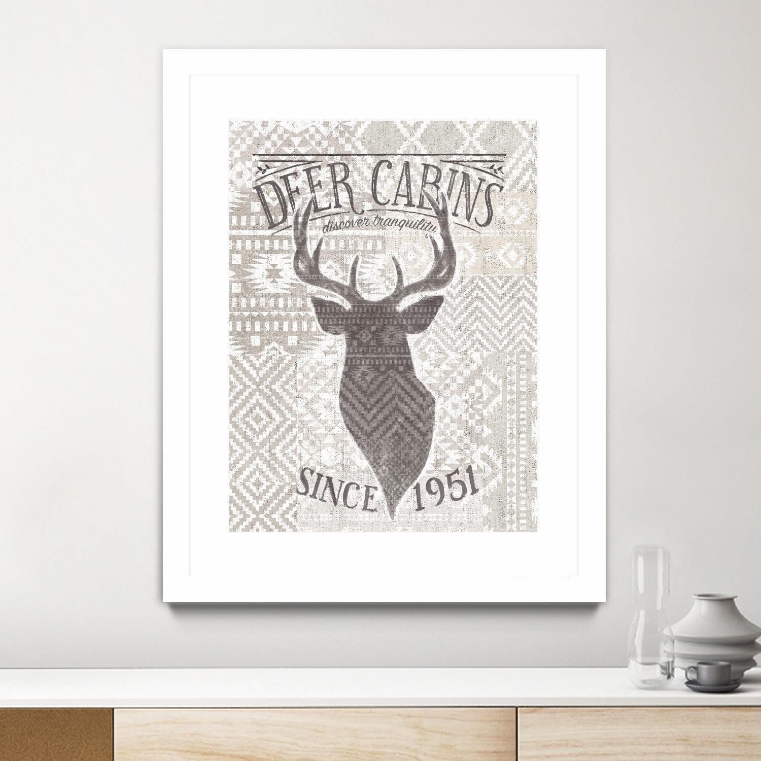 Soft Lodge VI by Janelle Penner on GIANT ART - beige country look