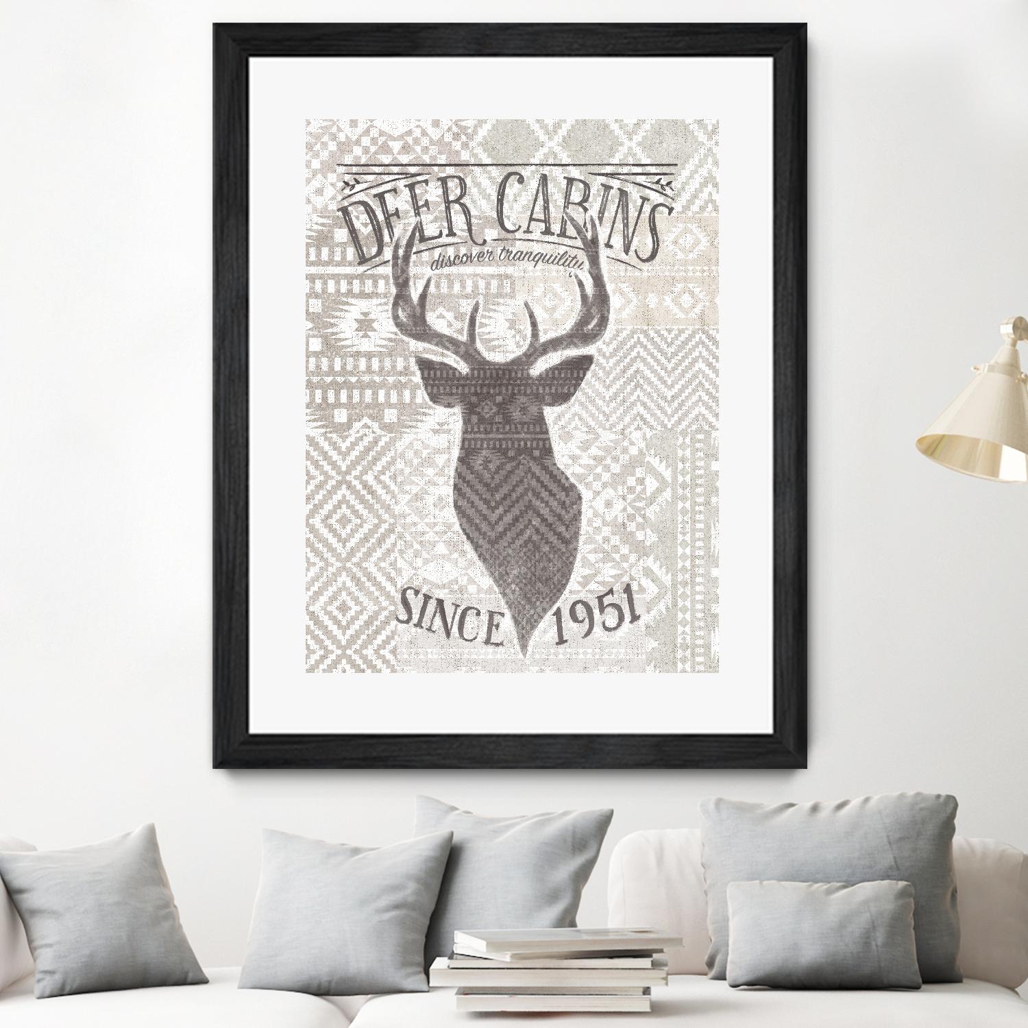 Soft Lodge VI by Janelle Penner on GIANT ART - beige country look