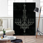 Ornamental Metal Work Chandelier by Portfolio on GIANT ART - grey interior