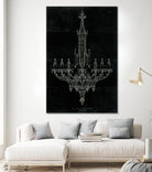 Ornamental Metal Work Chandelier by Portfolio on GIANT ART - grey interior