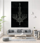 Ornamental Metal Work Chandelier by Portfolio on GIANT ART - grey interior