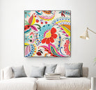 Boho Paisley II by Portfolio on GIANT ART - blue floral