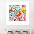 Boho Paisley II by Portfolio on GIANT ART - blue floral