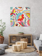 Boho Paisley II by Portfolio on GIANT ART - blue floral
